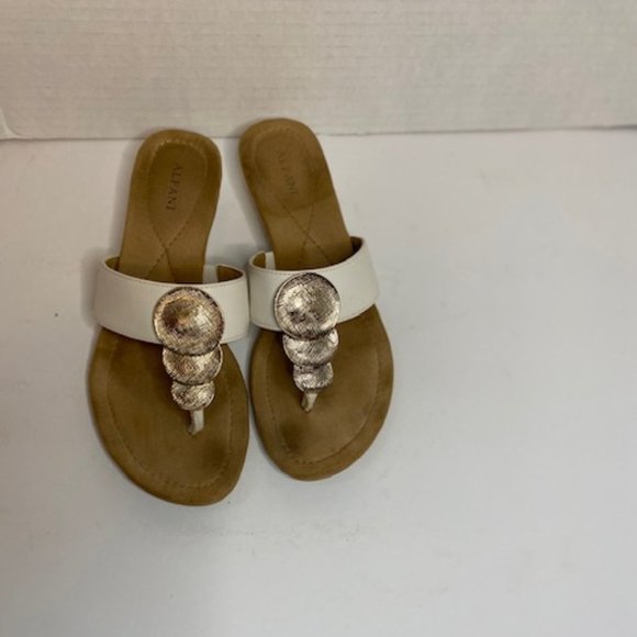alfani white sandals